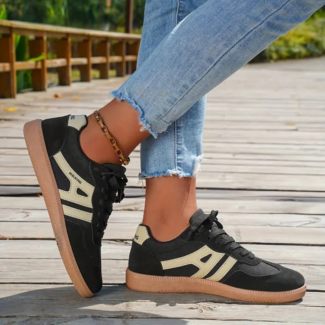 Noralie | Dames Retro Sneakers Ergonomisch Ademend